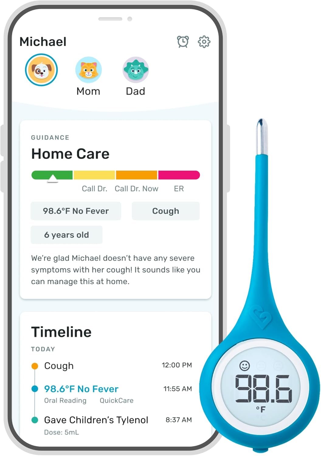 Smart Thermometer: Accurate Readings in Seconds for Family Health
