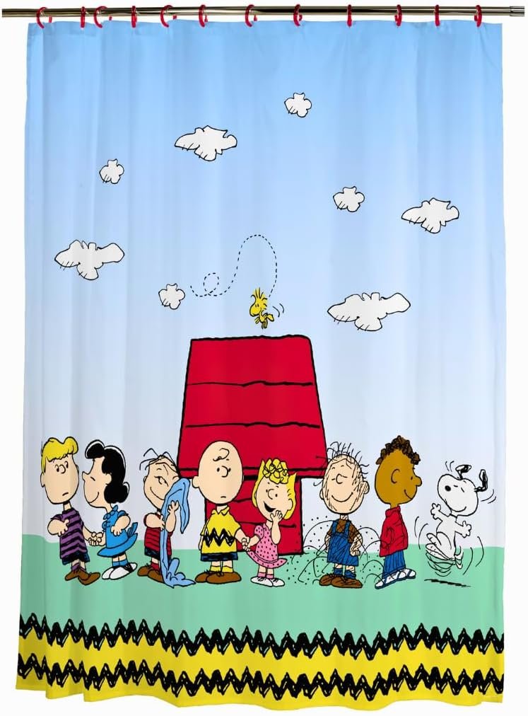 Snoopy & Peanuts Gang 13-Pc Shower Curtain Set