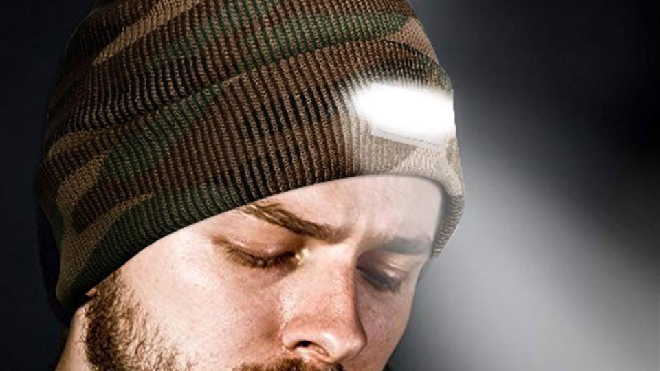 SnowCinda LED Flashlight Beanie