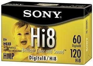 Sony Hi8 120-Min Blank Tape for Vintage Camcorders