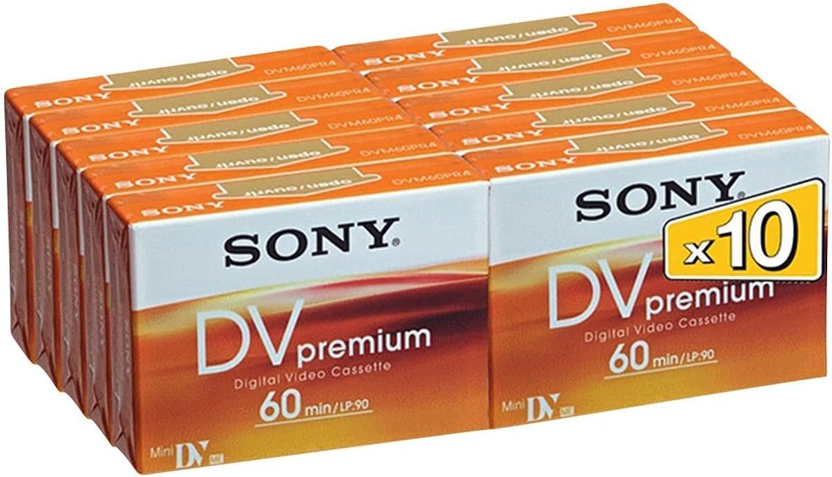 Professional Mini DV Tapes: 60min Premium Data Cartridges (10-Pack)