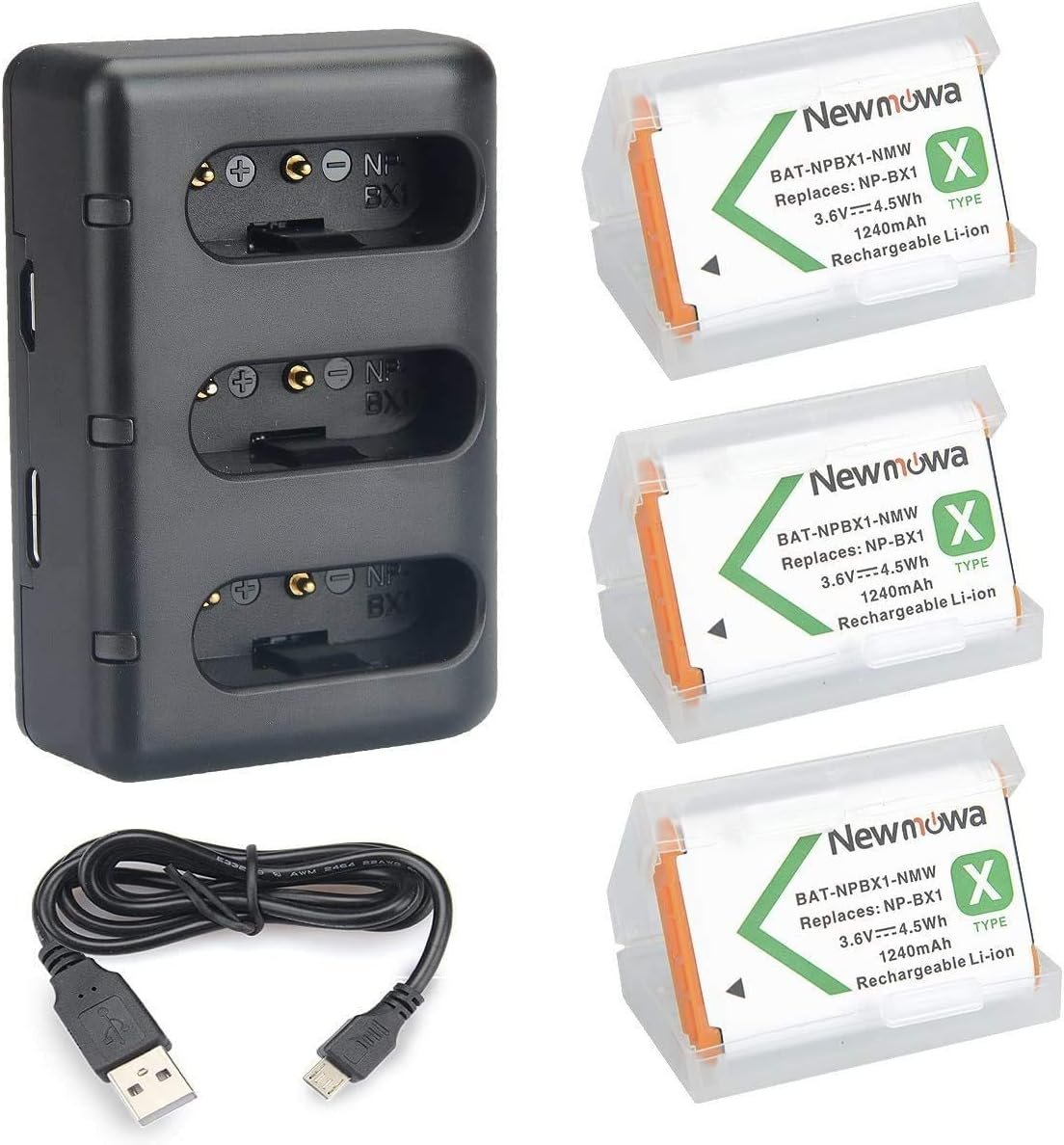 Stay Powered Up: Sony NP-BX1 3-Pack Batteries + Charger