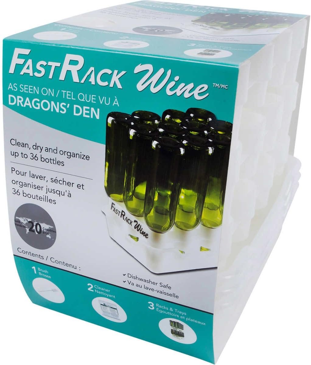 Space-Saving Bottle Drying Rack for 12 Wine or Bomber Bottles