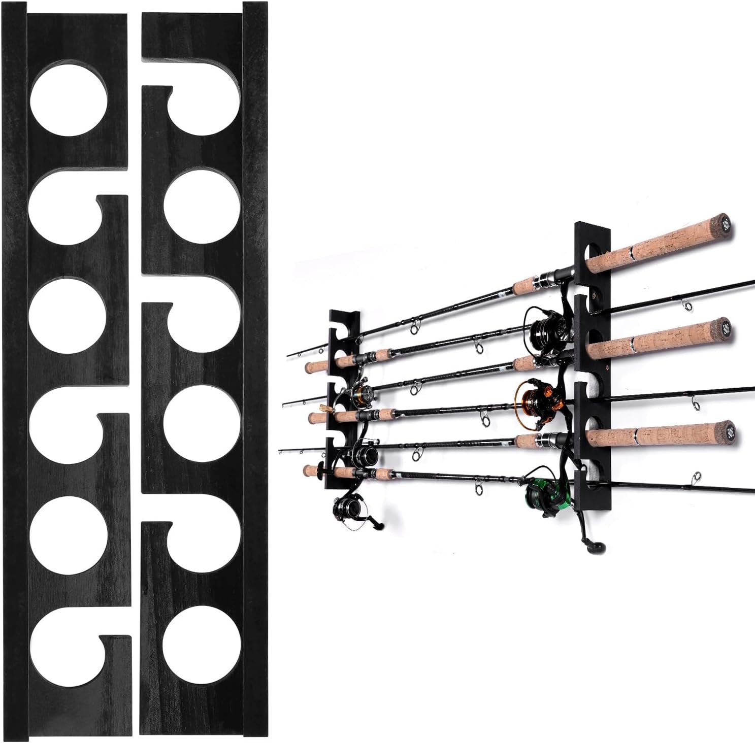 Space-Saving Fishing Rod Racks for Garage