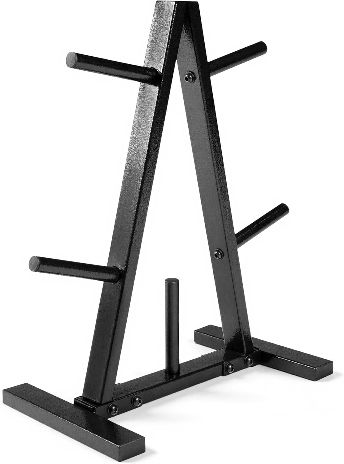 Space-Saving Weight Plate Rack for Home Gyms