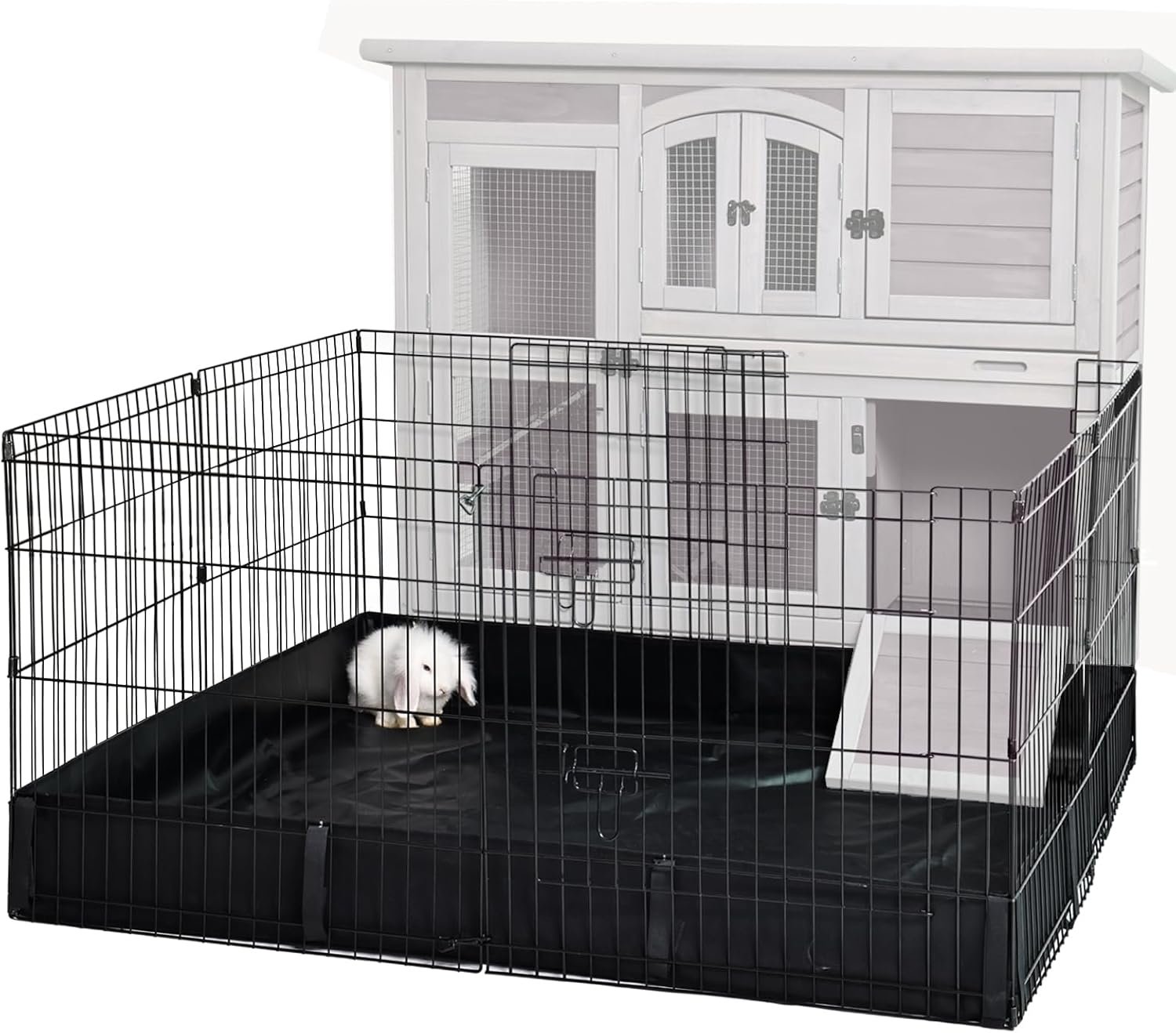 Spacious Pet Playpen: 16ft² Safe Haven for Small Animals