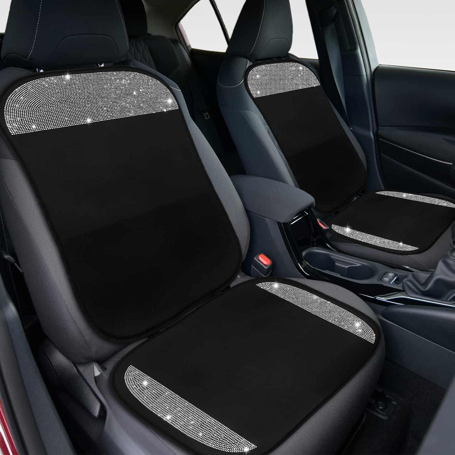 Sparkle & Protect: Women's Rhinestone Car Seat Covers
