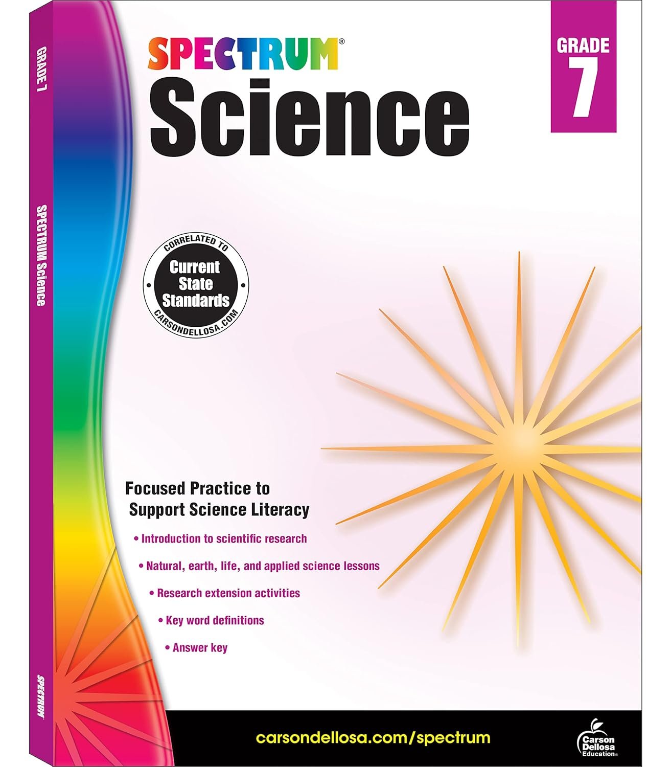 Spectrum 7th Grade Science Workbook for Young Learners