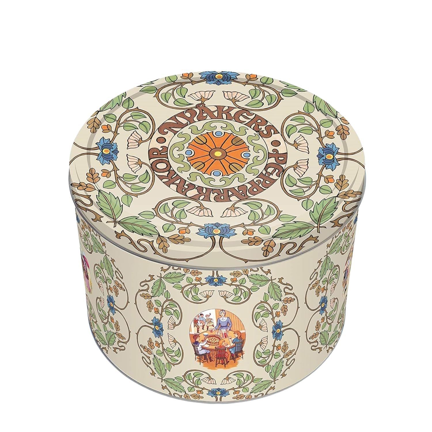 Spicy Swedish Ginger Snaps in Botanical Tin