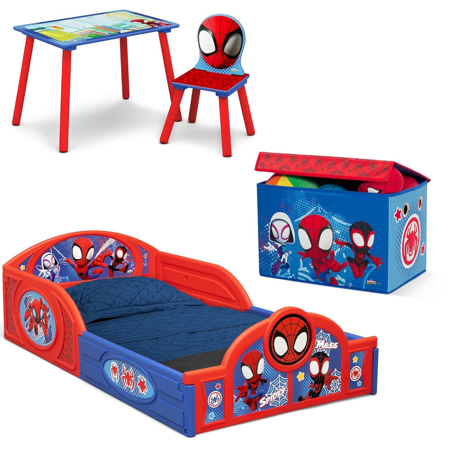Complete Spider-Man Toddler Room Set - 4-Piece Room-in-a-Box