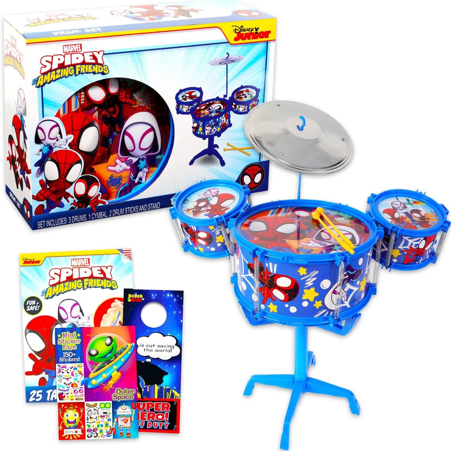Spider-Man Drum Set: Rock Out with Spidey & Friends!