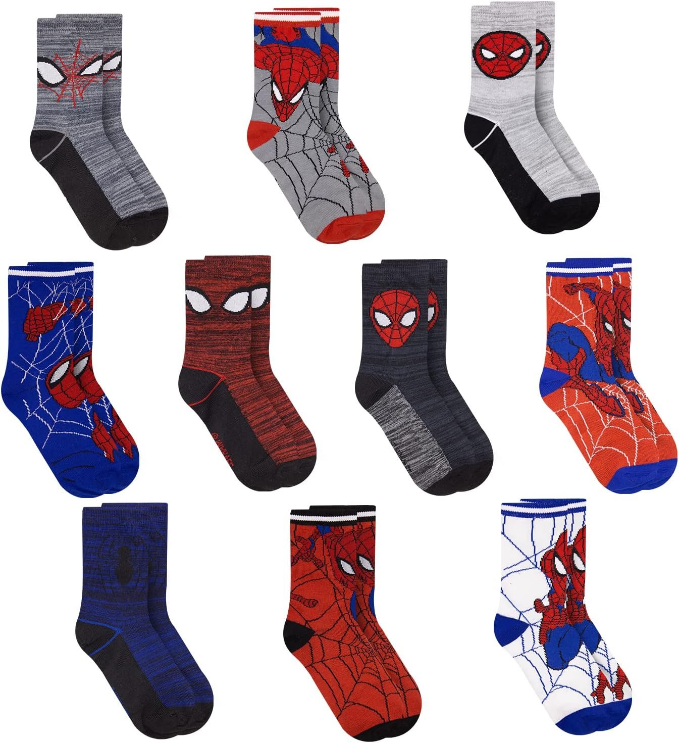 Spiderman Socks Pack: Superhero Fun for Toddlers