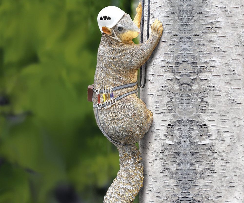 Squirrel Tree Climber Garden Statue