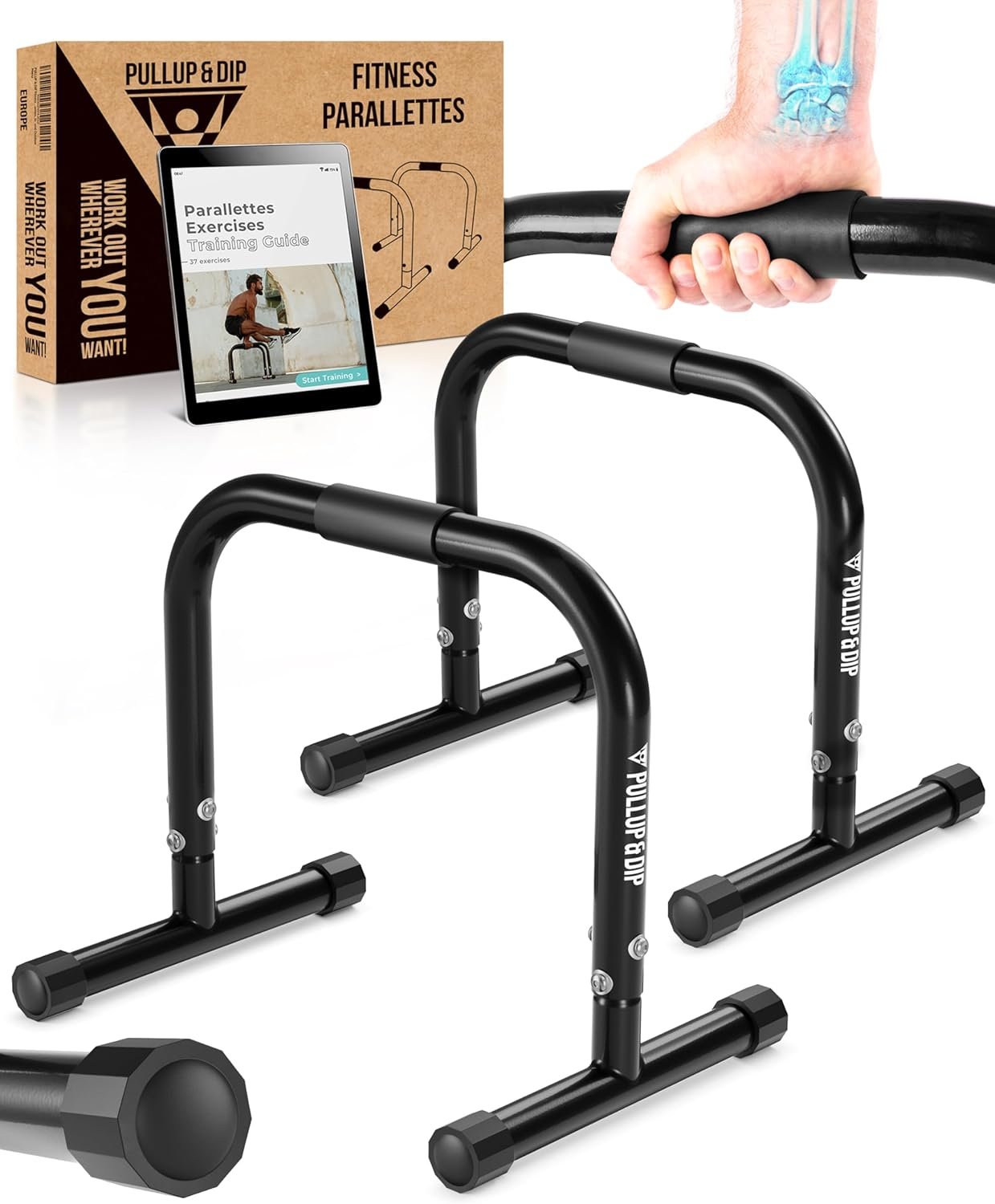 Stable Parallettes for Wrist-Free Calisthenics Training
