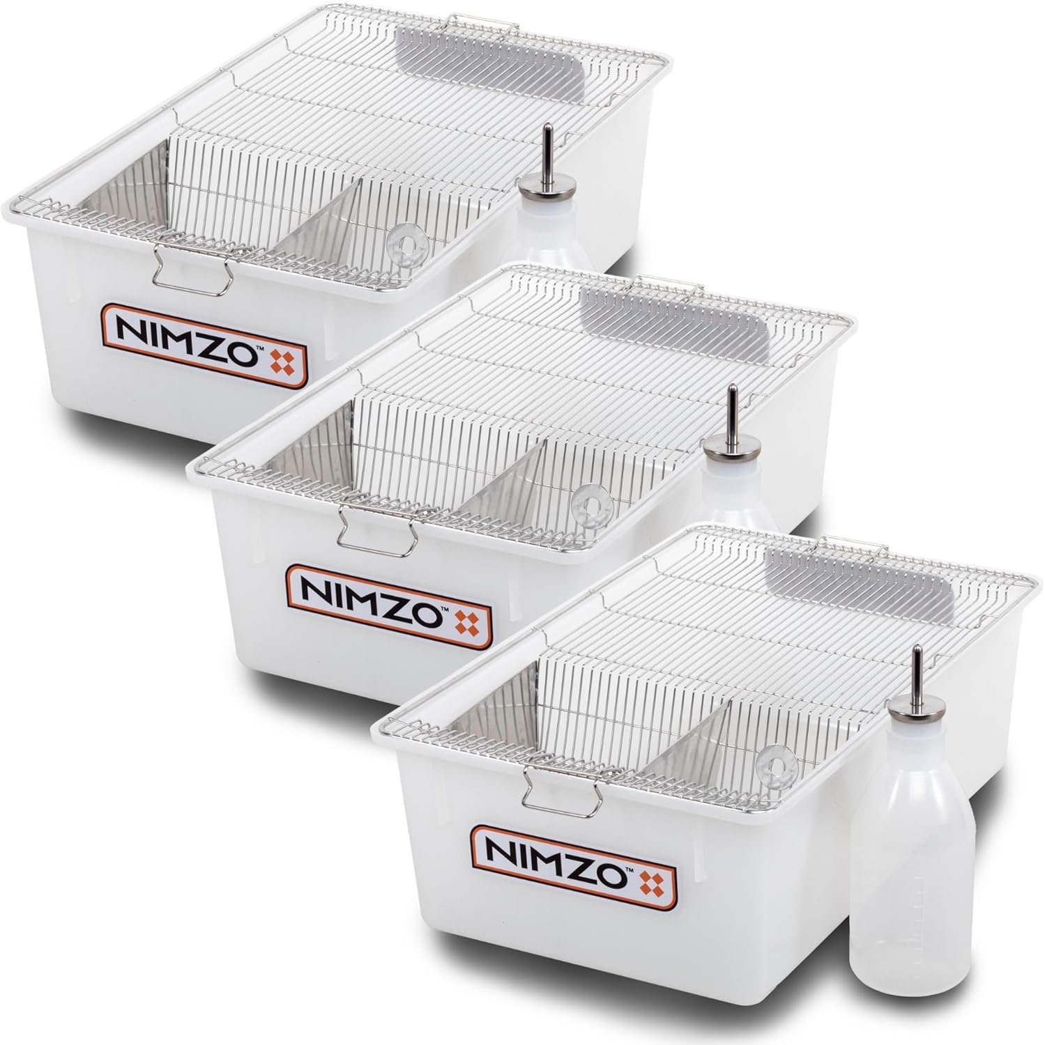 Stackable Rodent Breeding Cages - 3 Pack System