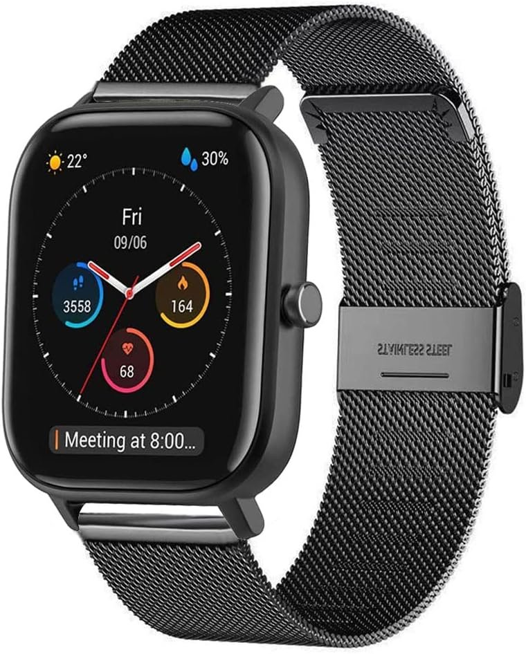 Premium Stainless Steel Mesh Band for Amazfit Smartwatches