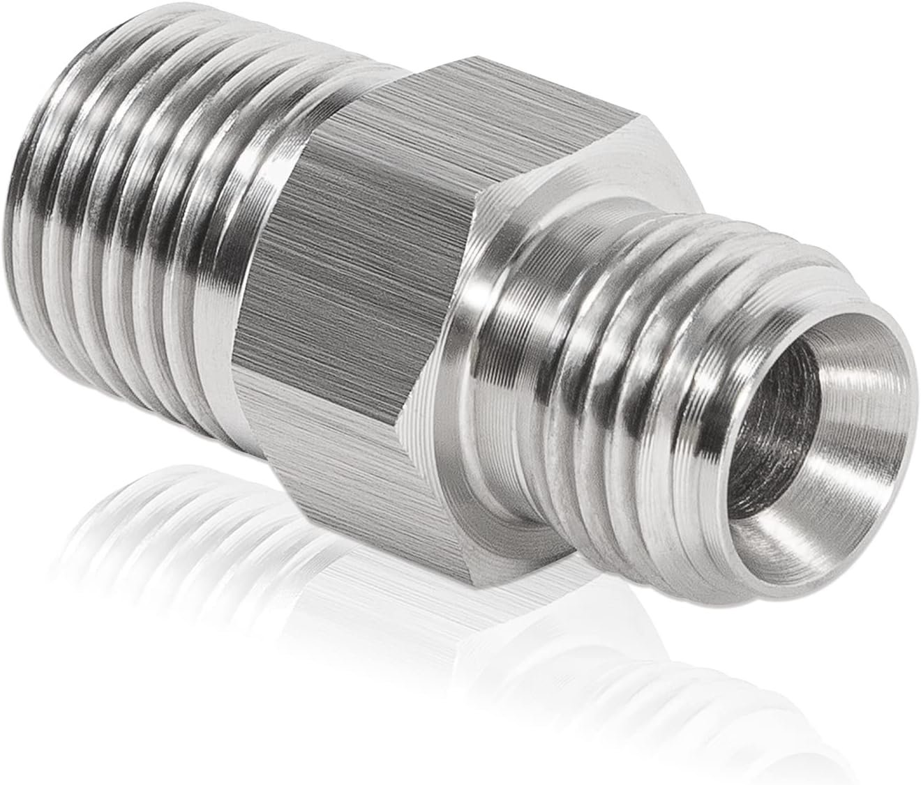Stainless Steel NPT to M12 Adapter - Compressor Fitting Upgrade