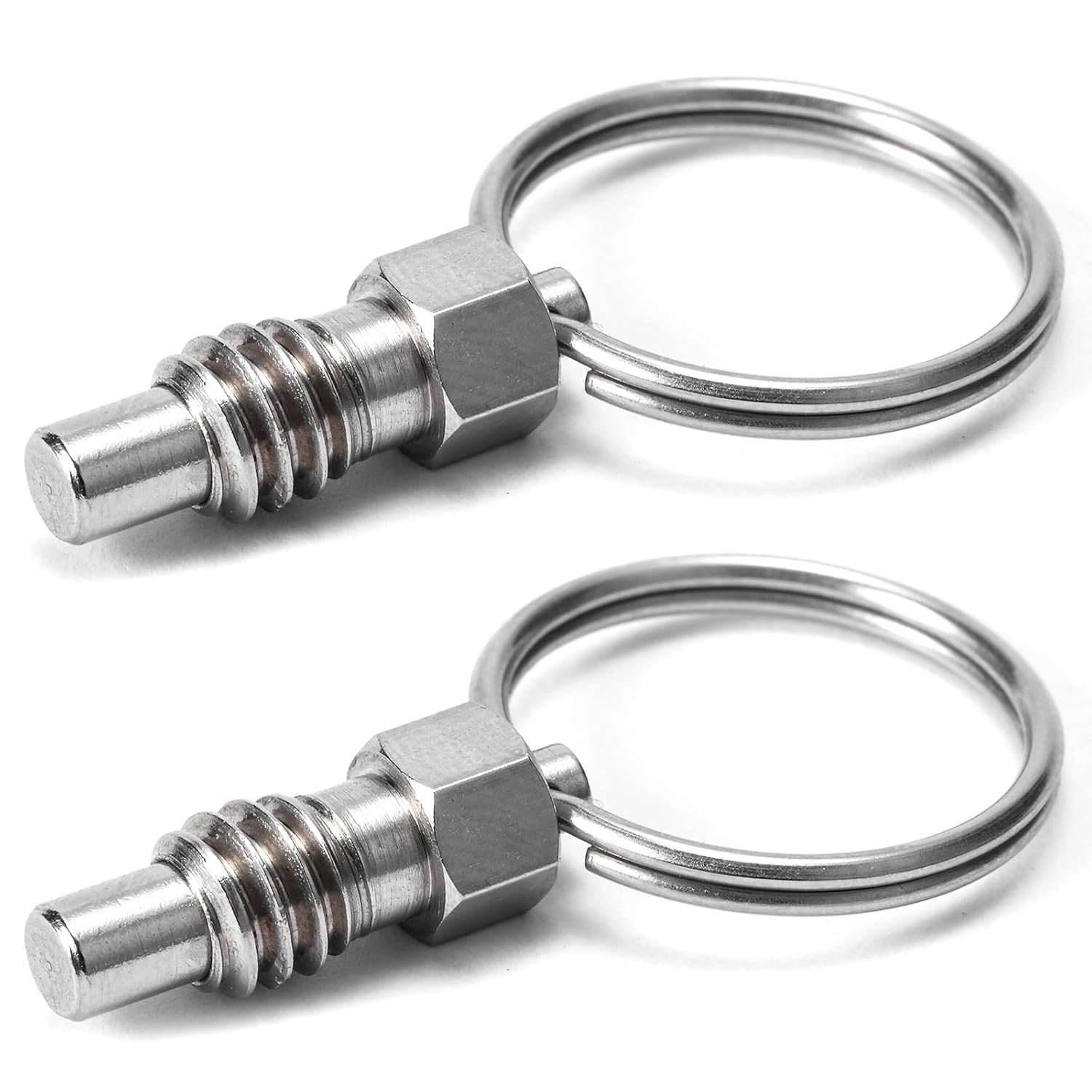 Versatile Stainless Steel Spring Plungers - 2 Pack