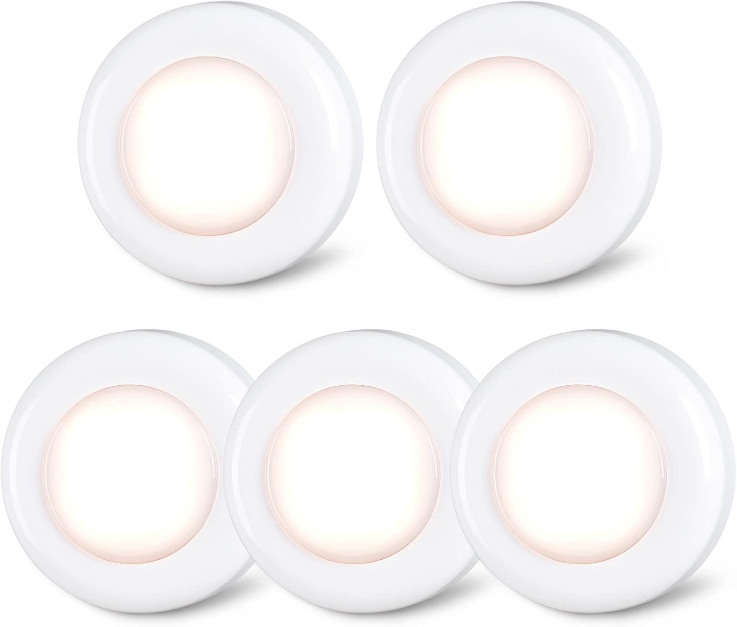Star-Spangled Touch LED Puck Lamp - 5 Pack