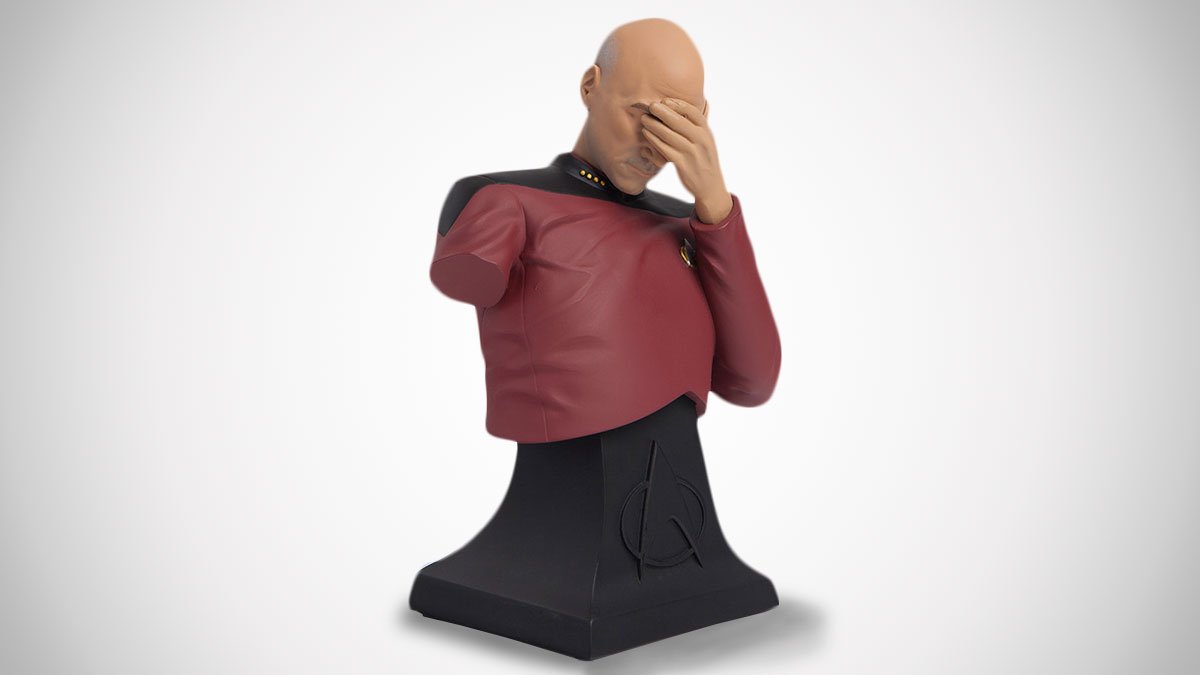 Star Trek Captain Picard Facepalm Bust