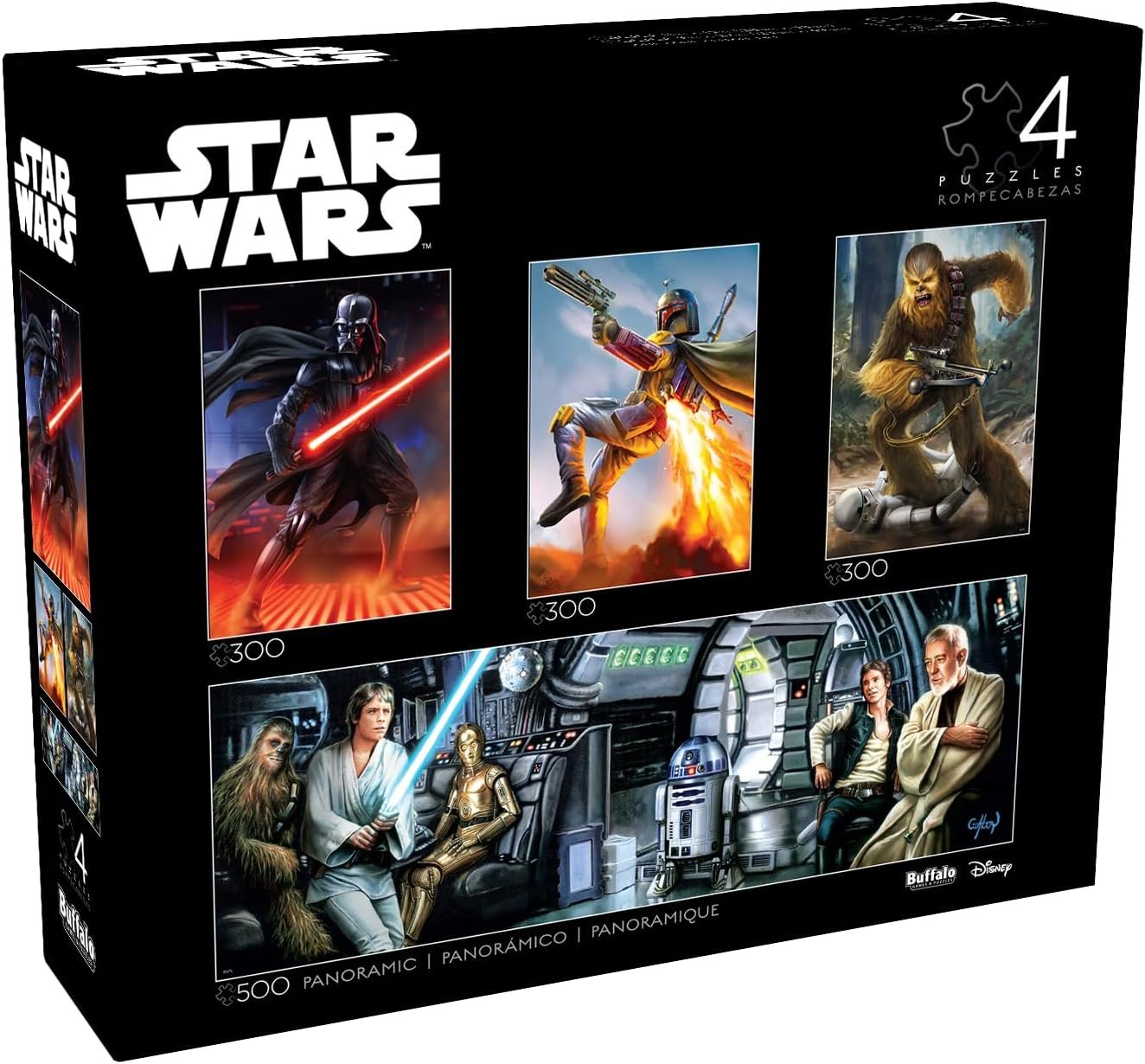 Star Wars Puzzle Multipack: 4 Challenging Adventures