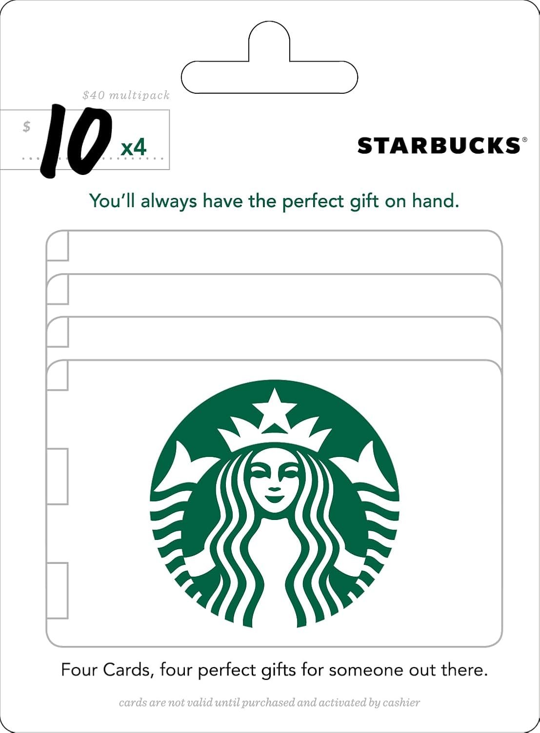 Starbucks $10 Gift Card Pack for Coffee Lovers