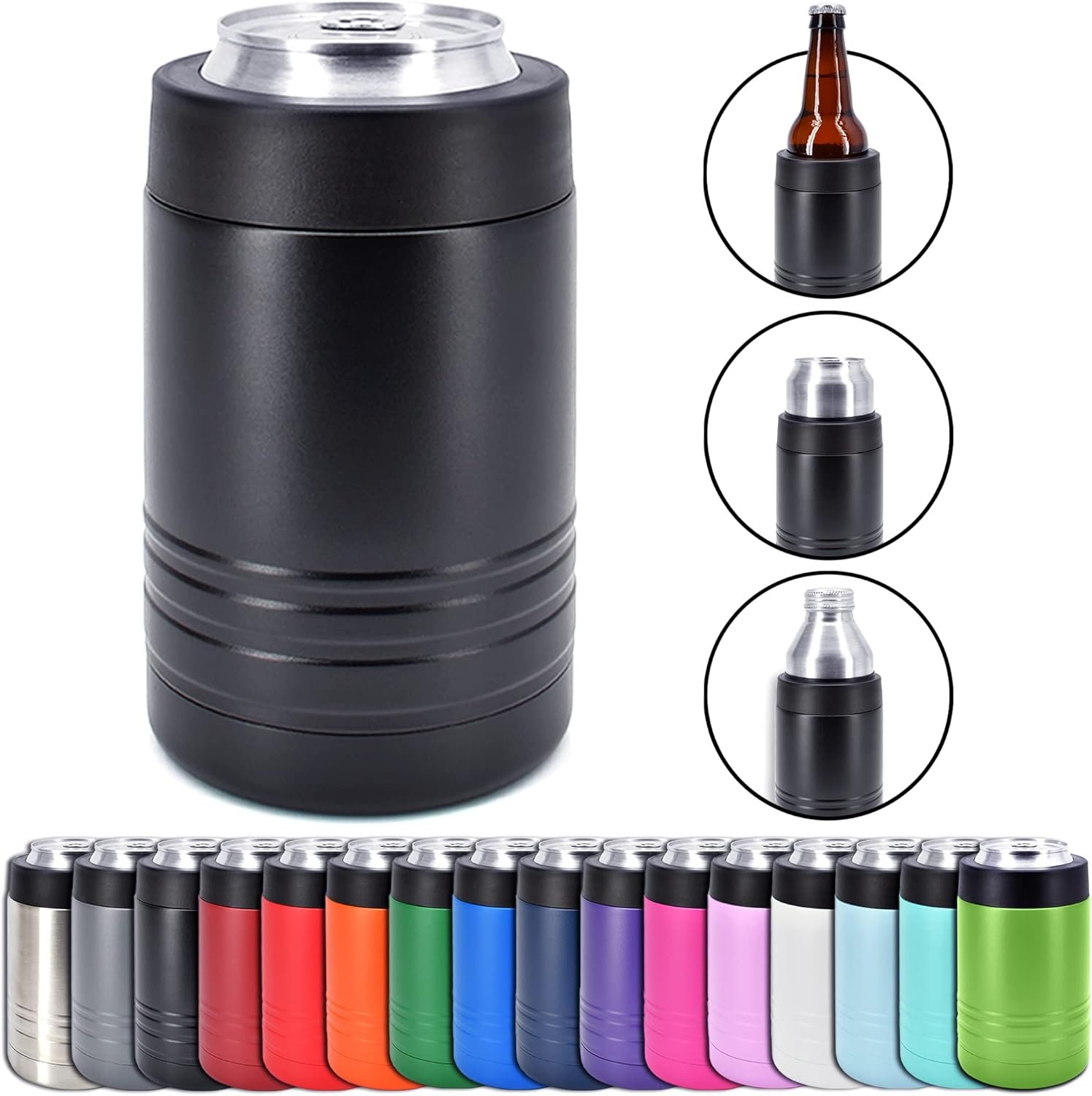 Stay Frosty: 4-in-1 Insulated Can and Bottle Cooler