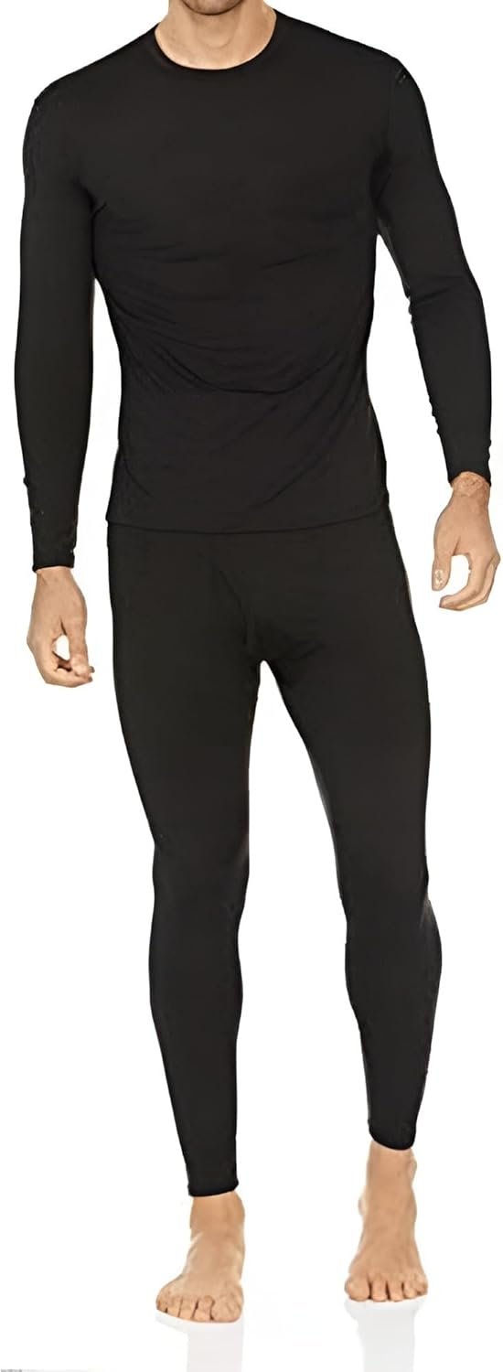 Stay Toasty Warm with Men's Fleece-Lined Thermal Long Johns