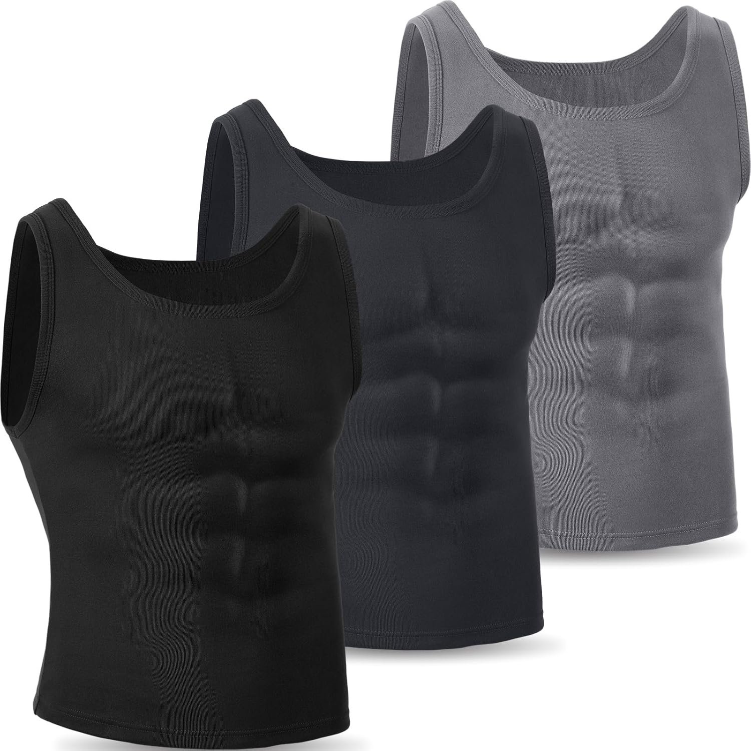 Stay Warm Without Bulk: 3-Pack Fleece-Lined Men's Tank Tops