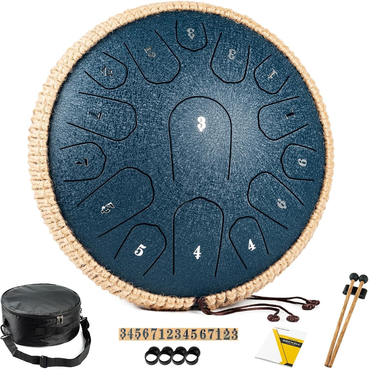 Relax with Melodic Beats: 15-Note Steel Tongue Drum