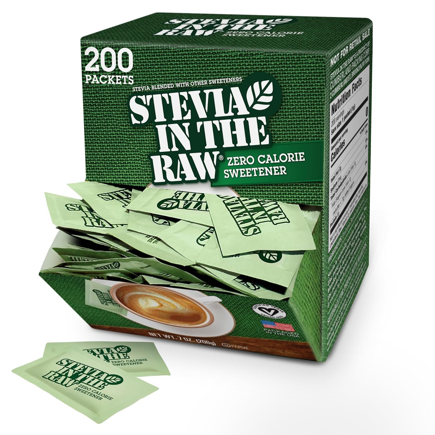 Stevia In The Raw Sweetener Packets - Zero Calorie
