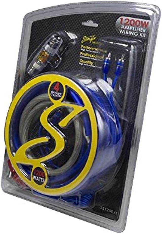 Complete 4-Gauge Amp Wiring Kit - 1200 Watt Power Solution