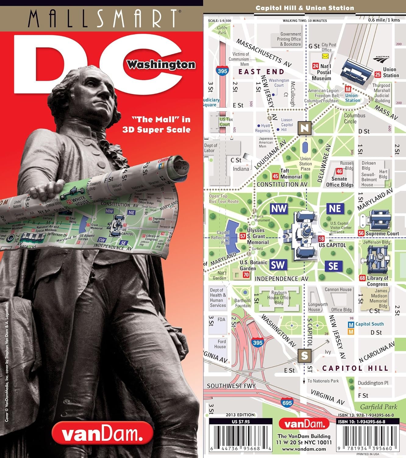 StreetSmart Washington DC Pocket Map - Your City Navigator