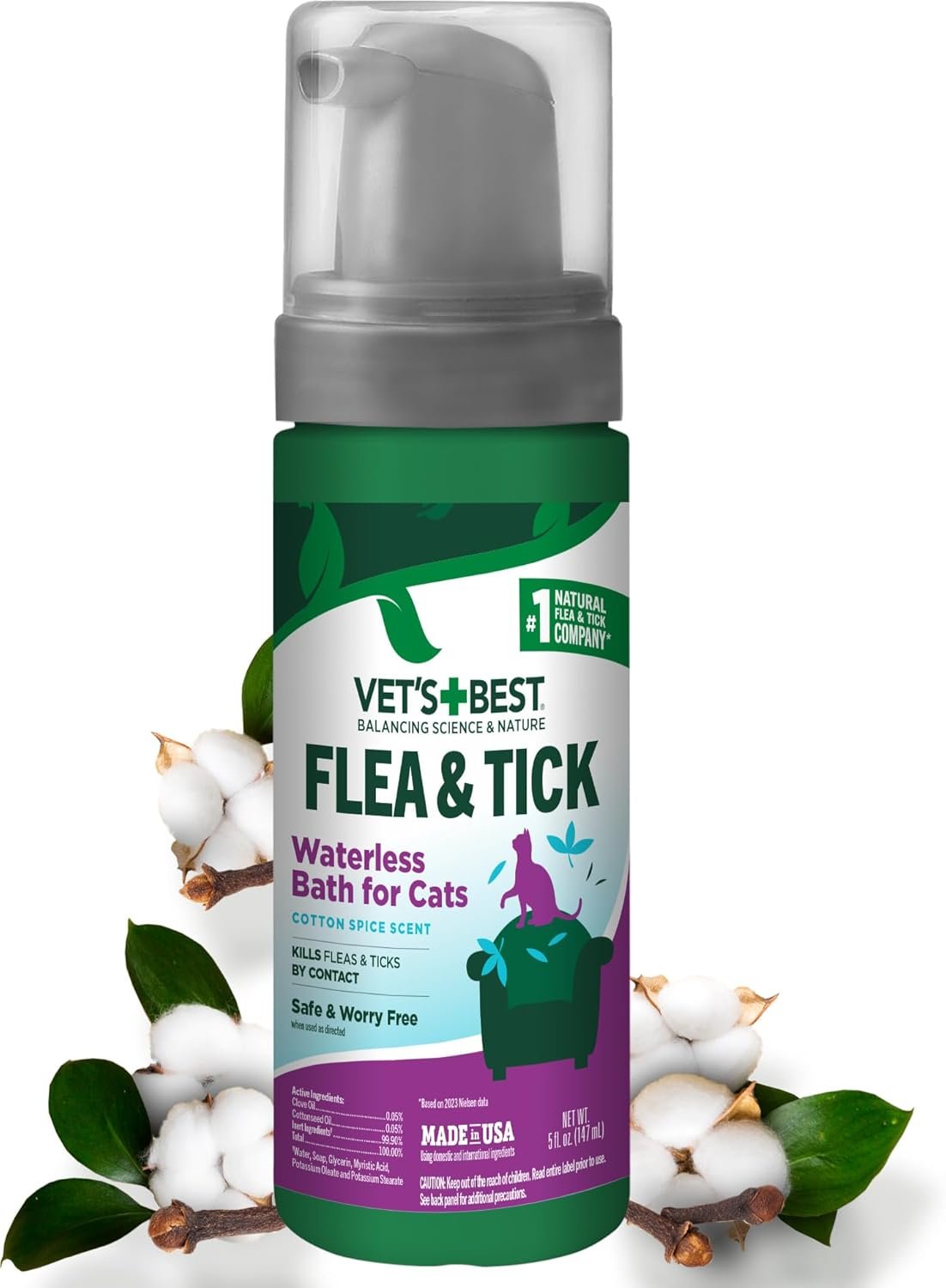 Stress-Free Flea Control for Cats – No Rinse Required!