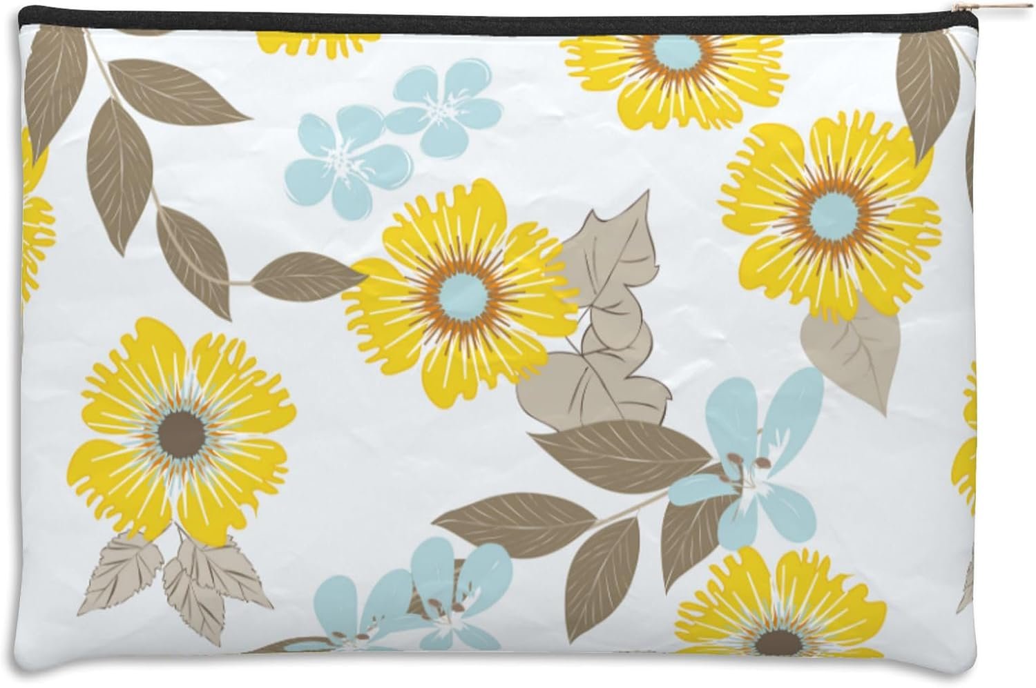 Stylish Abstract Flower Travel Cosmetic Bag
