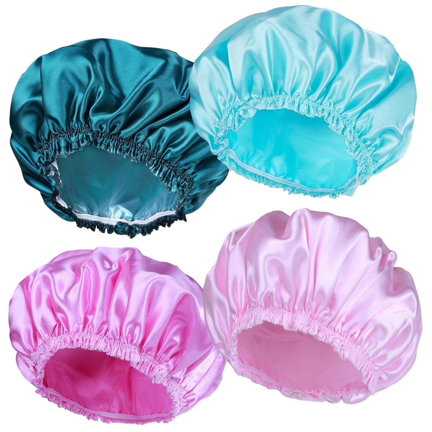 Stylish and Functional Shower Caps Set for Women