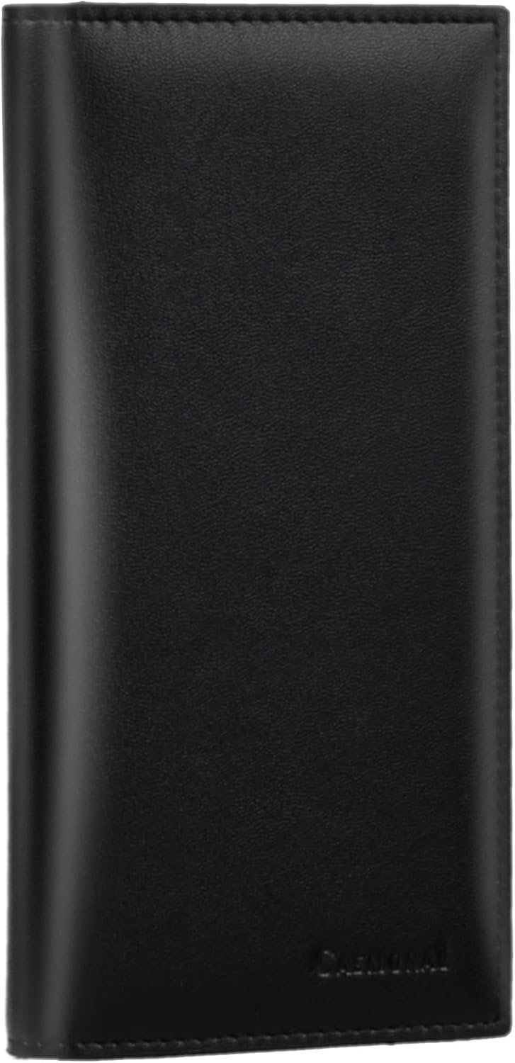 Stylish RFID Blocking Leather Checkbook Cover