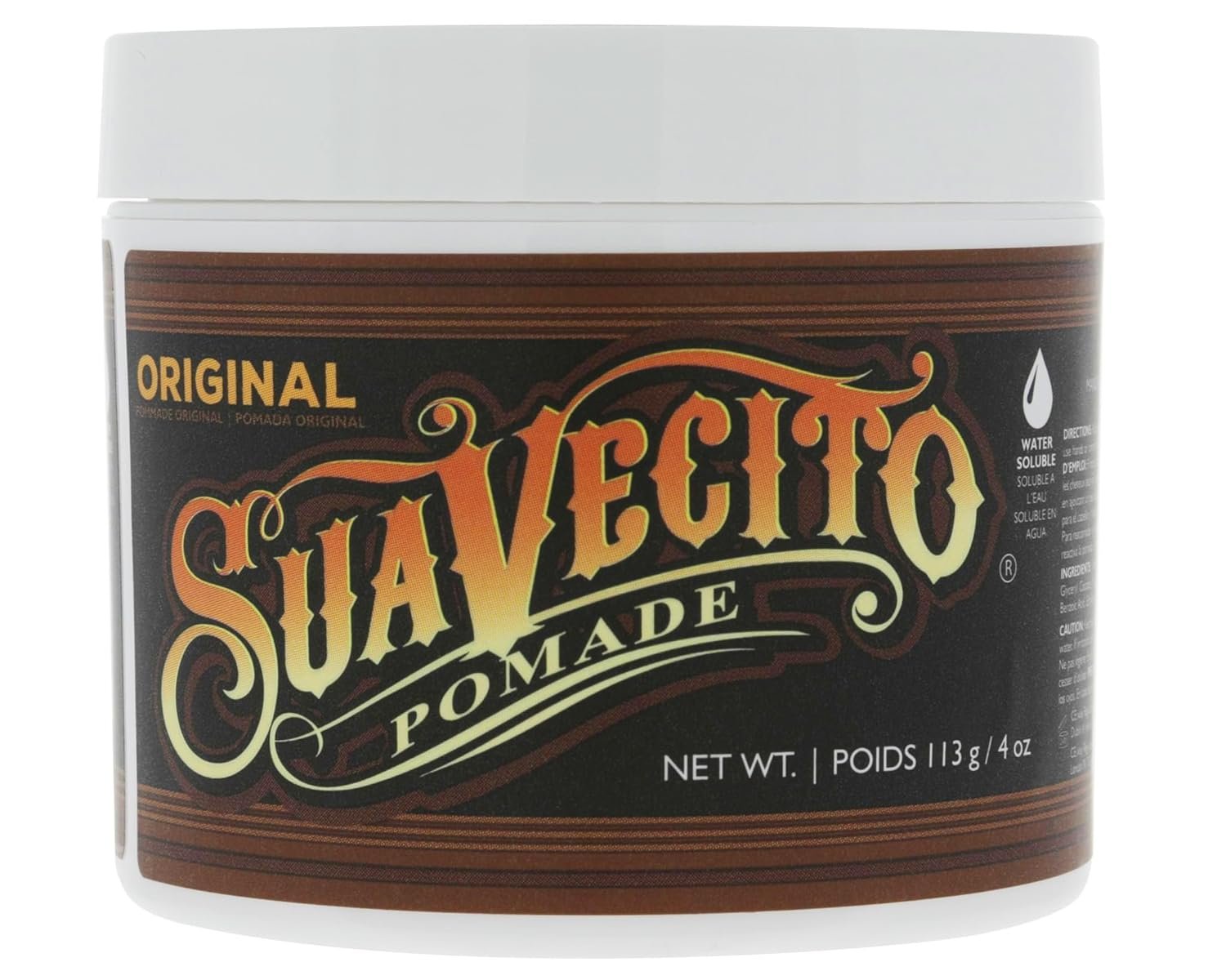 Suavecito Pomade: Medium Hold Shine, Flake-Free All Day