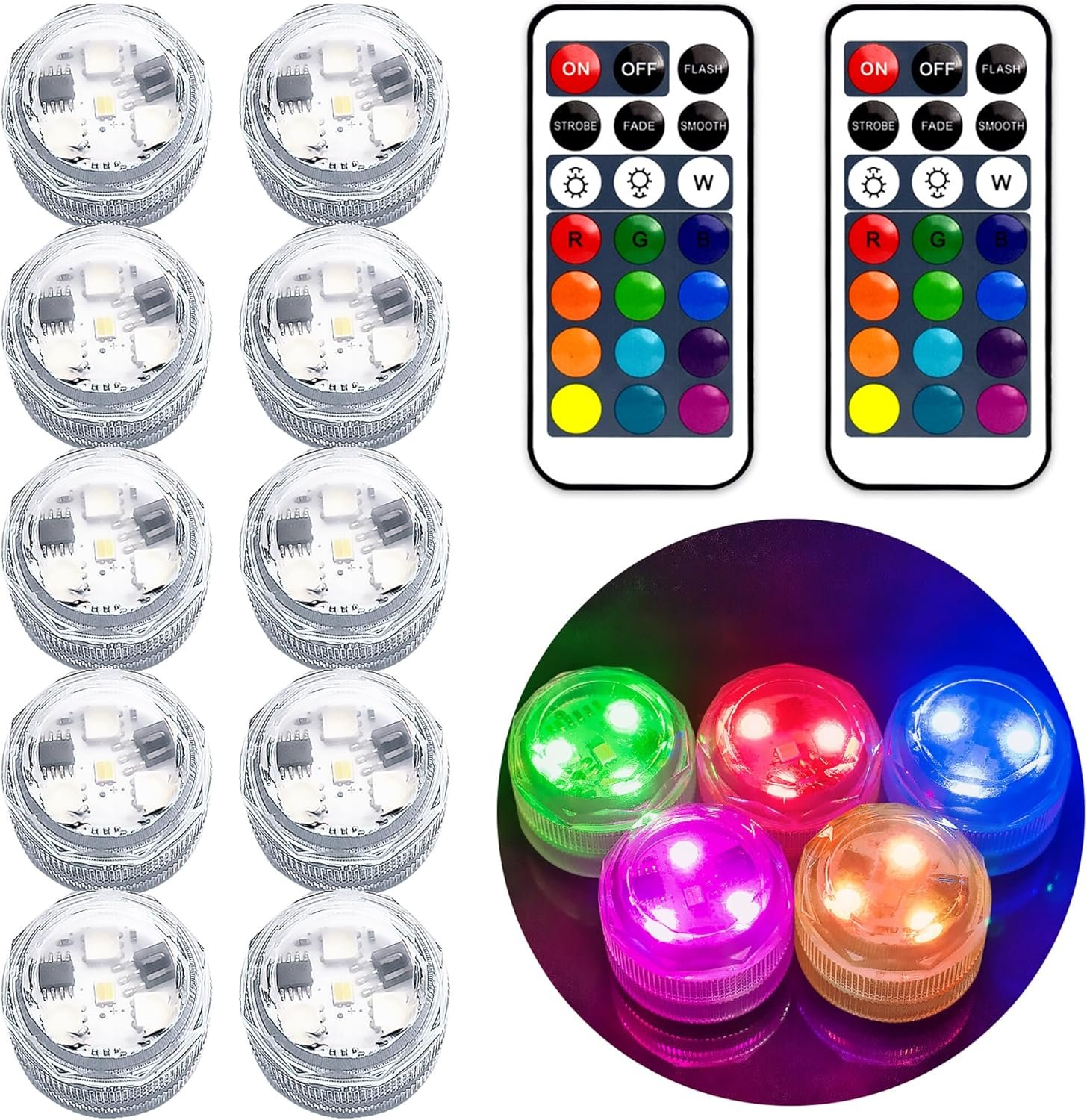 Submersible LED Lights: Waterproof Glow for Pools & Parties