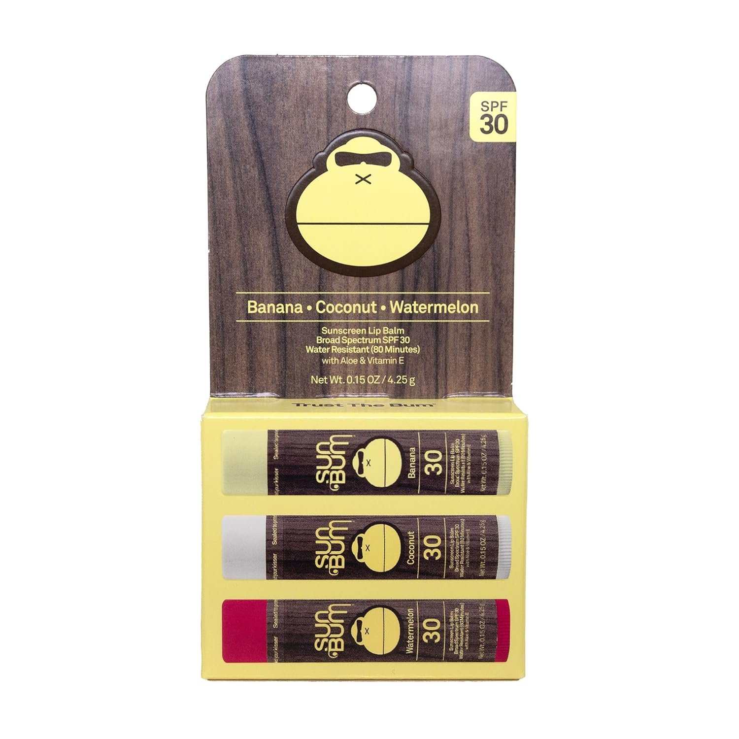 Sun Bum SPF 30 Sunscreen Lip Balm Variety Pack