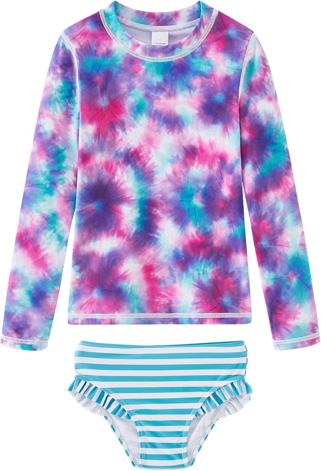 Sun-Safe Rash Guard Swim Sets for Toddler Girls