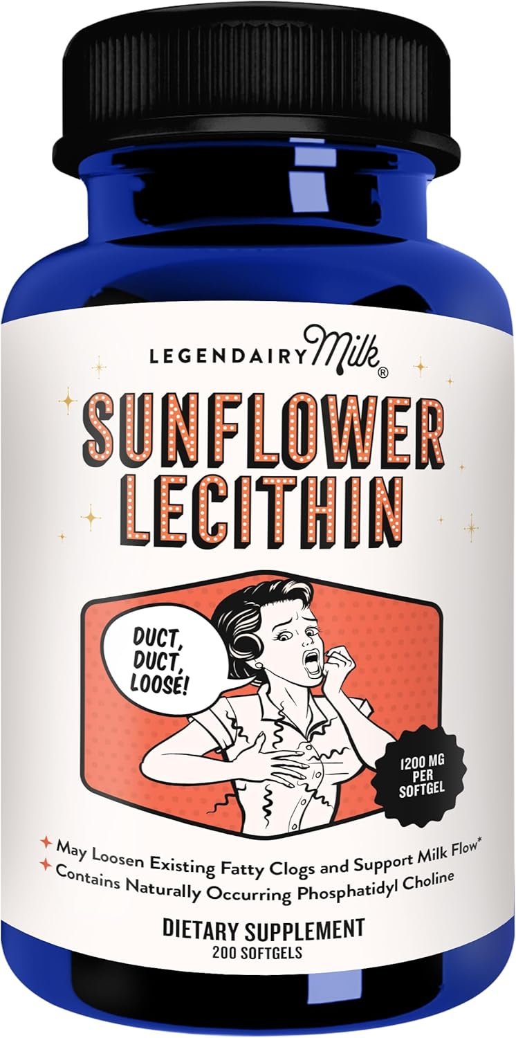 Ease Clogged Milk Ducts with Sunflower Lecithin 1200mg