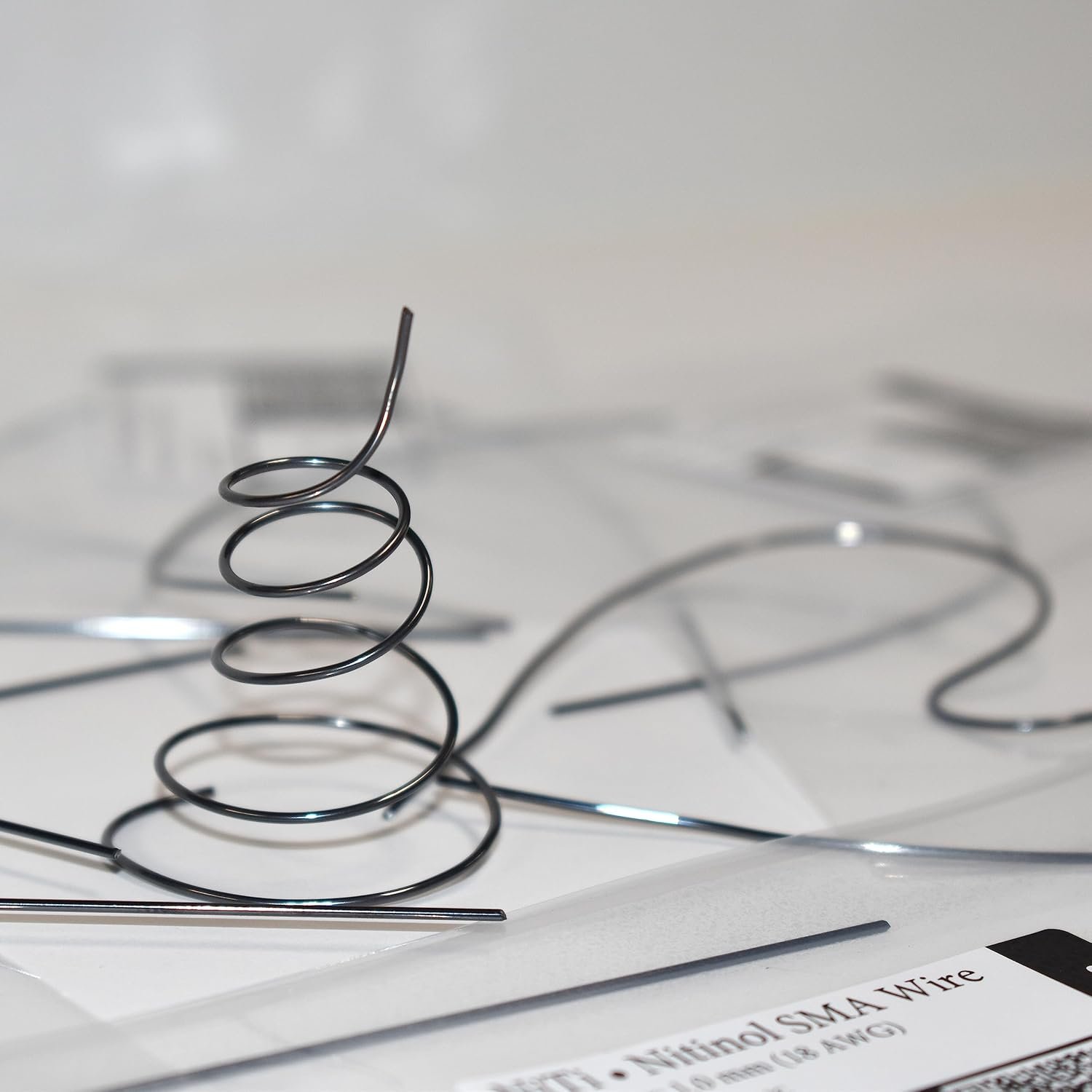 Superelastic Nitinol Wire Sample Pack: 7 Gauges