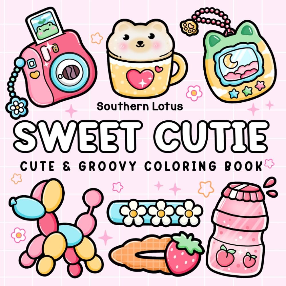 Sweet Cutie Coloring Book for Fun and Relaxation