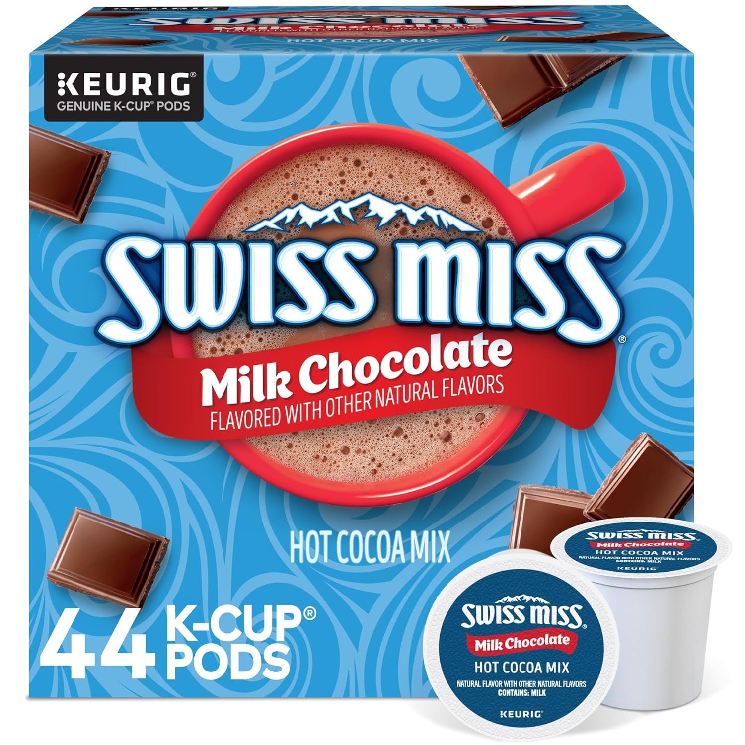 Cozy Swiss Miss Hot Cocoa K-Cups, 44 Pods