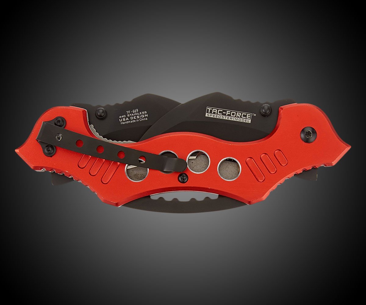 TAC Force Double-Blade Folding Knife