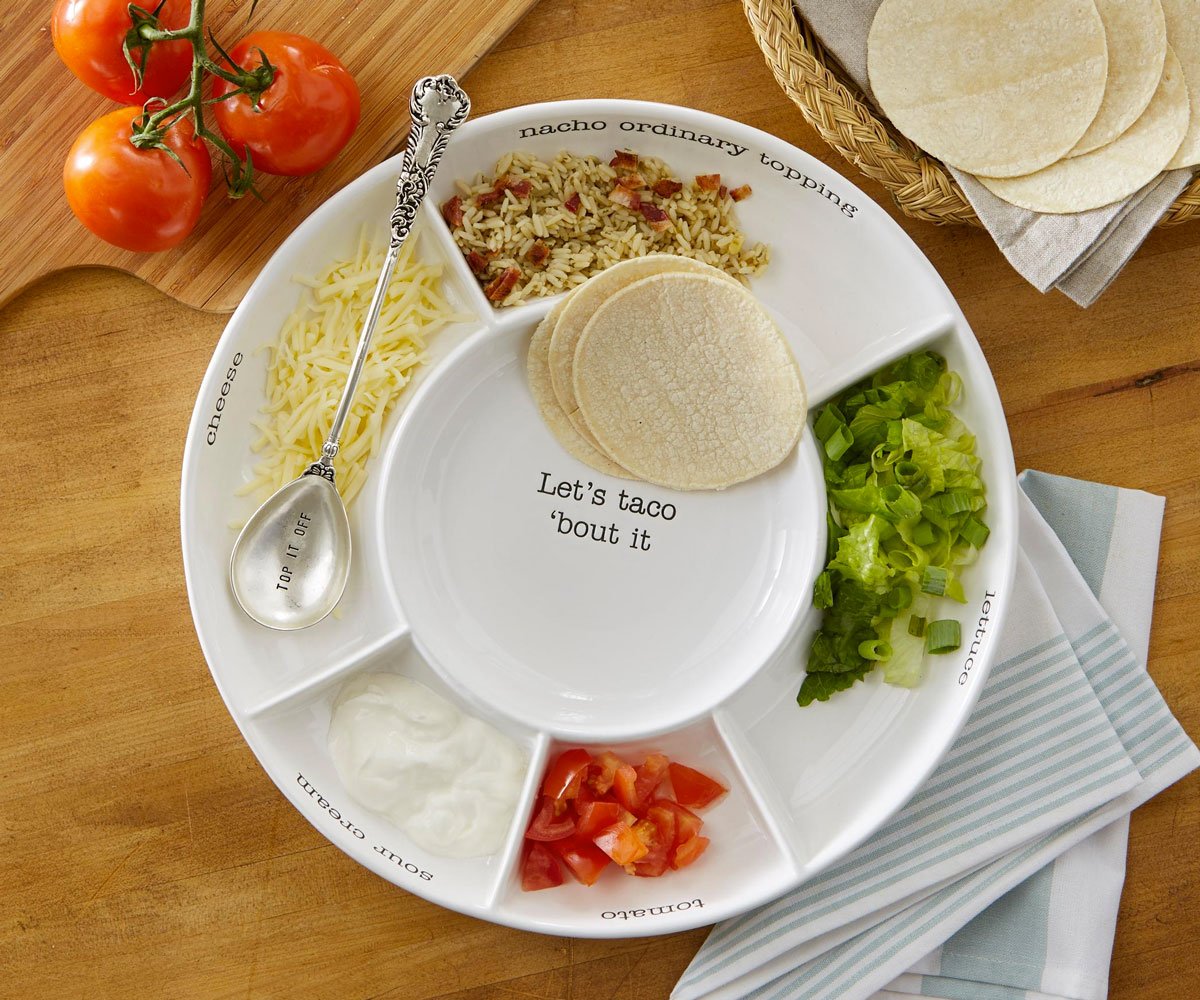 Taco Bar Serving Platter
