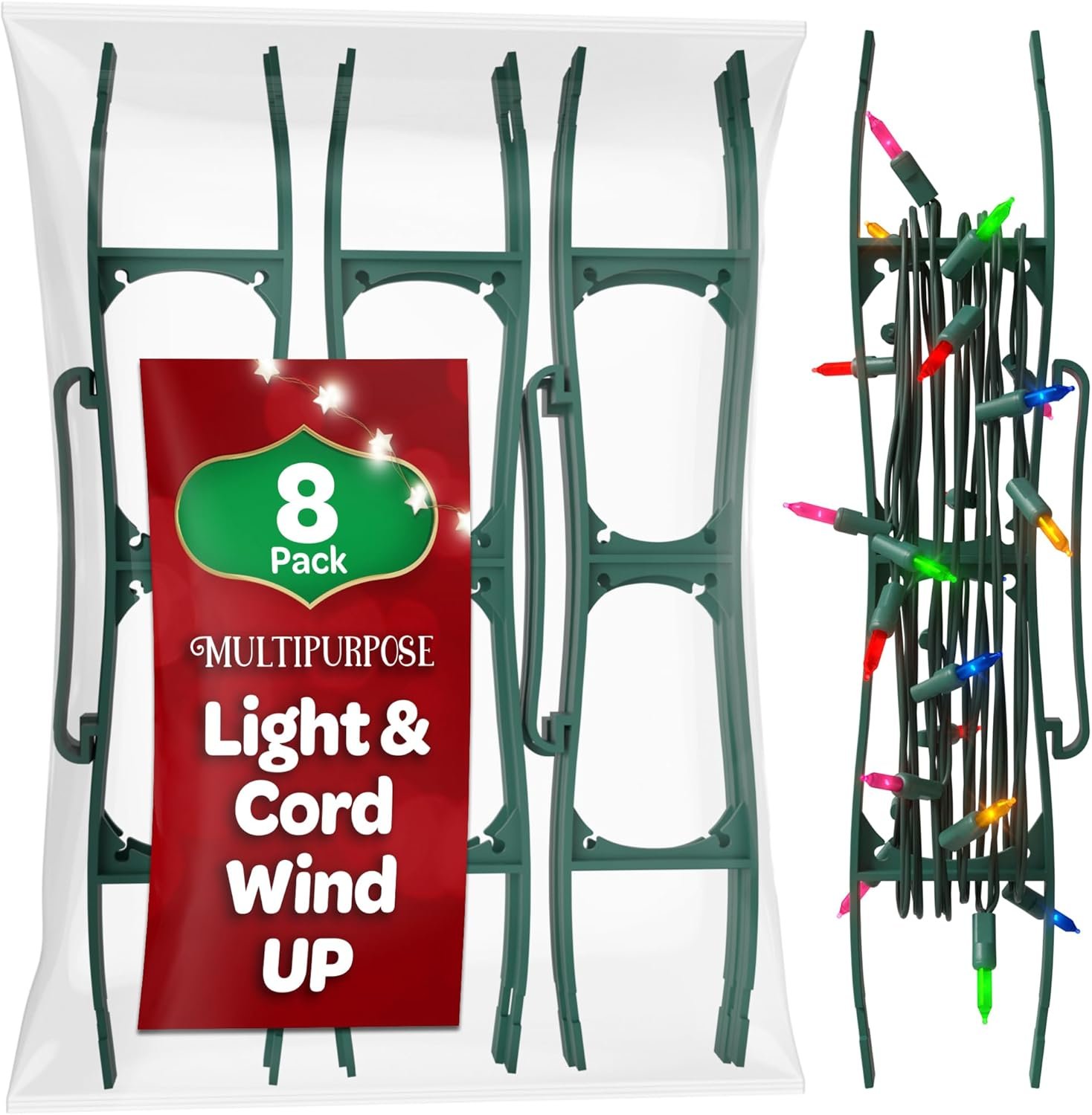 Tangle-Free Holiday Light Storage - Set of 8