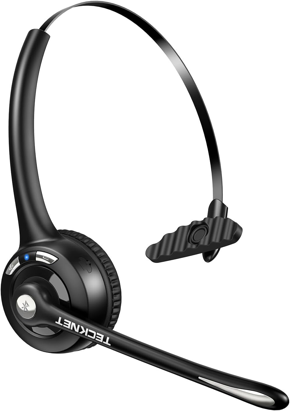 Clear Calls on the Go: TECKNET Bluetooth Headset with Noise Canceling