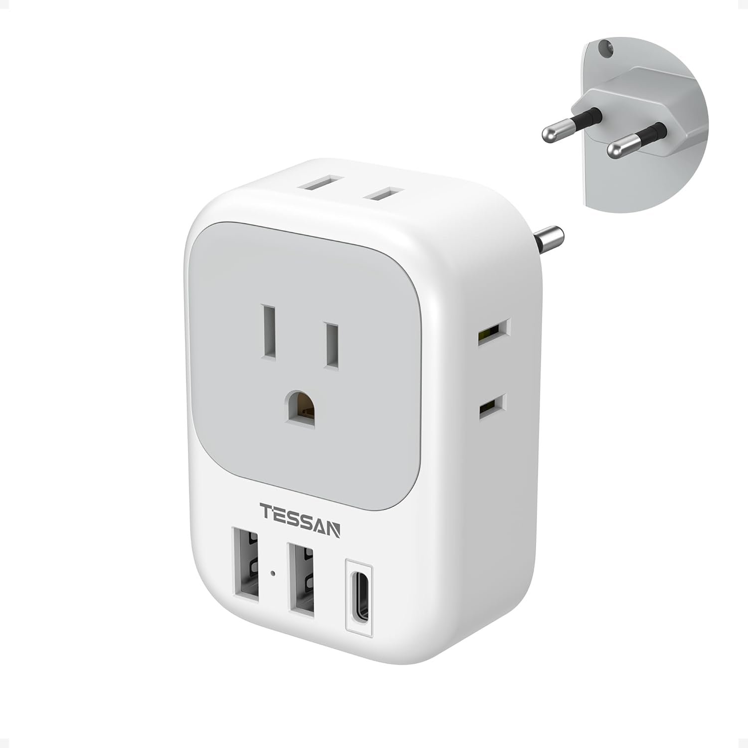 TESSAN EU Adapter: Charge 7 Devices at Once